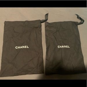 Chanel shoe bag fits a pair of sneakers